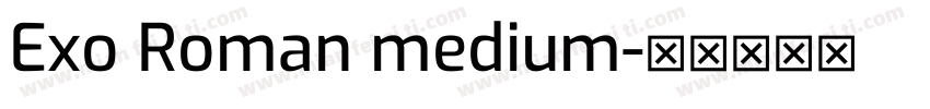 Exo Roman medium字体转换
